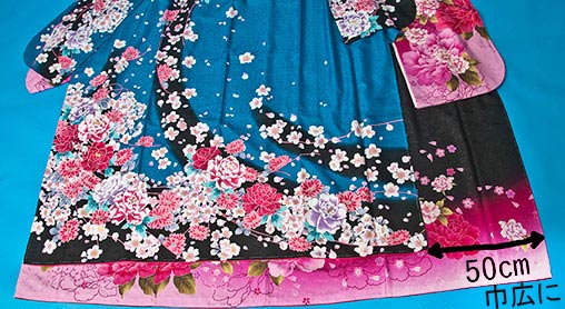 ブライダル衣裳絹 超大きいサイズの振袖